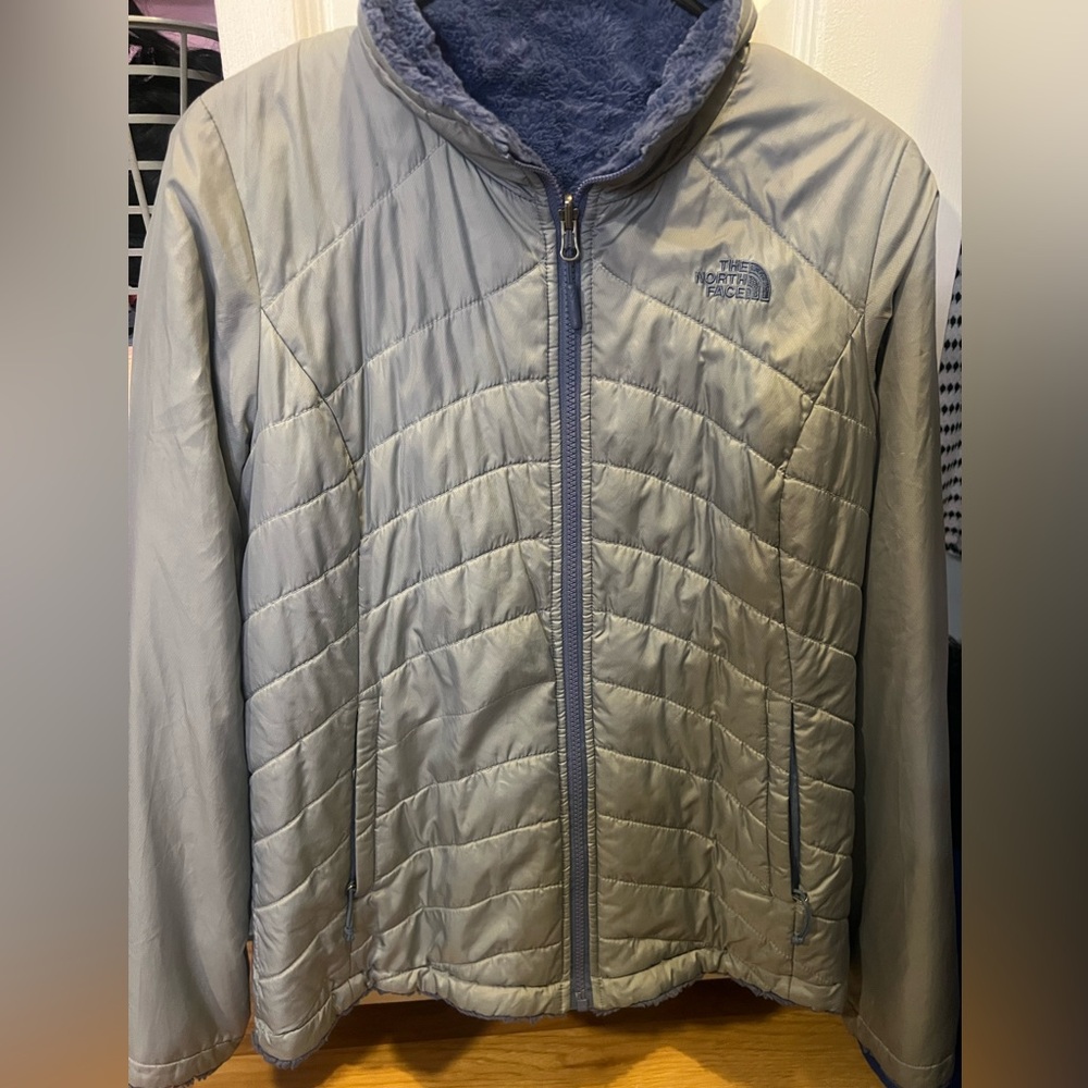The North Face Light Gray Quilted Jacket
